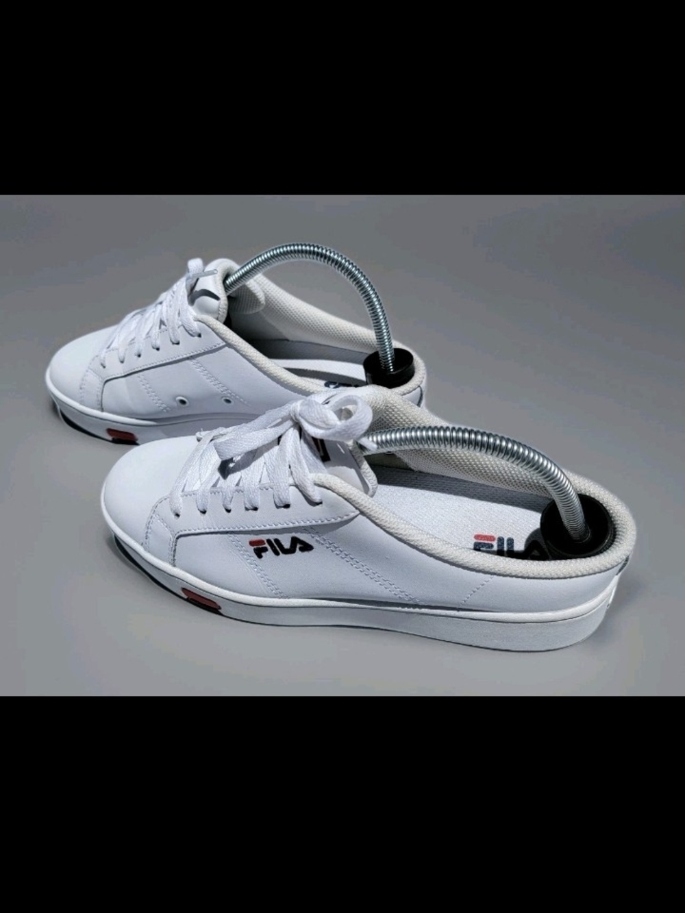 Fila White Redmond Mule Women's Size 9 Casual Sneaker Lace Up Slip On Leather